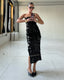 LIFE OF THE PARTY MIDI DRESS - BLACK