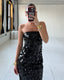 LIFE OF THE PARTY MIDI DRESS - BLACK