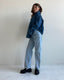 HALSTON DENIM TOP