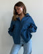 HALSTON DENIM TOP