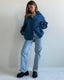 HALSTON DENIM TOP