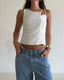 OFF CENTER TANK - WHITE