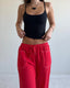 CHERRY LINEN PANTS