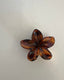 HIBISCUS HAIR CLIP - BROWN