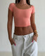 SABINE TOP - PEACH PINK