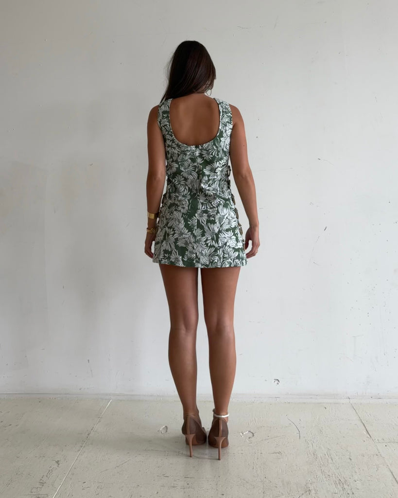 COSTA MINI DRESS - GREEN