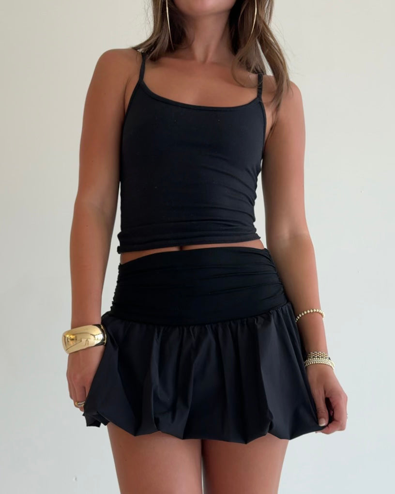 MIA BUBBLE SKIRT - BLACK