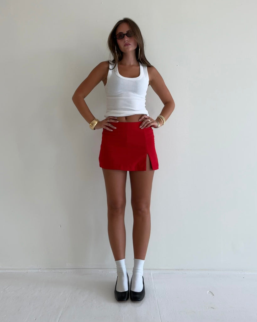 JESSA MINI SKIRT - RED