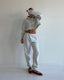 ETIQUETTE SWEATPANTS - HEATHER WHITE