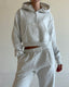 ETIQUETTE SWEATPANTS - HEATHER WHITE