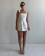 POLLY MINI DRESS - WHITE