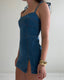 LAINEY DENIM MINI - DK DENIM
