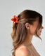 HIBISCUS HAIR CLIP - GREEN
